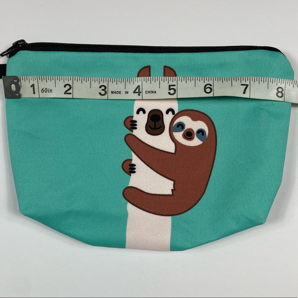 NEW Sloth and Llama Cosmetic Bag - Picture 4 of 7